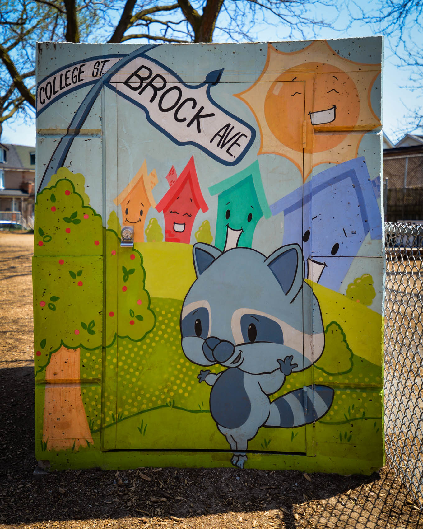 Photo of the storage shed in the Brock yard