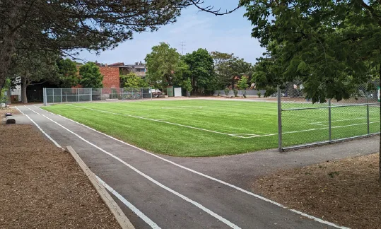 Photo of a turf field